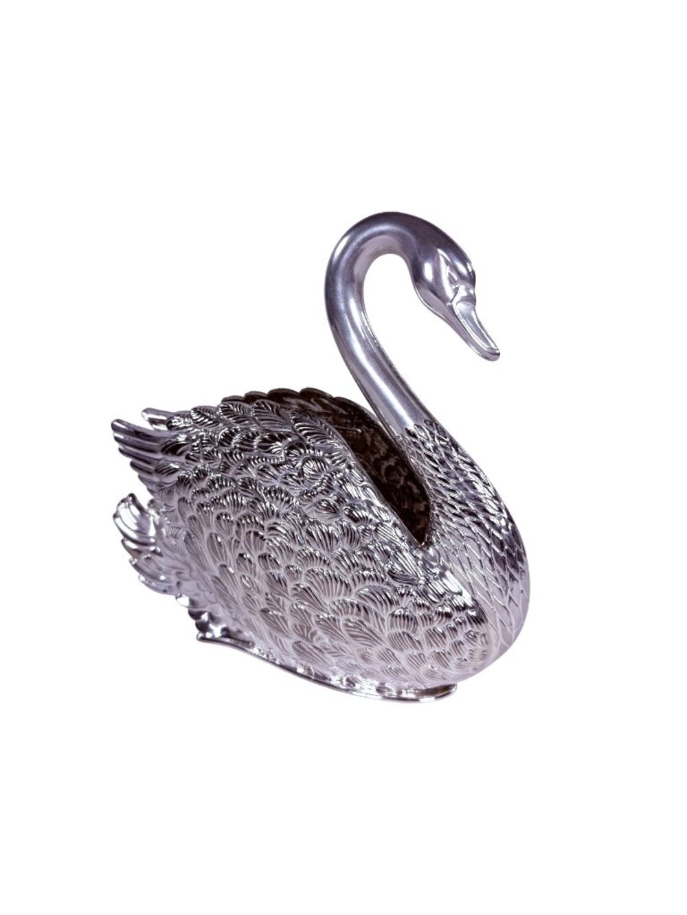 Godinger Silverplate Swan Napkin Holder Mail Holder 1984 Italy Vintage